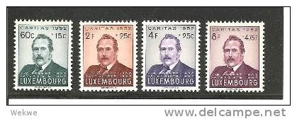 Lux Mi.Nr.501-04/  LUXEMBURG - Caritas 1912 J.B. Fresoz, Maler ** - Ungebraucht