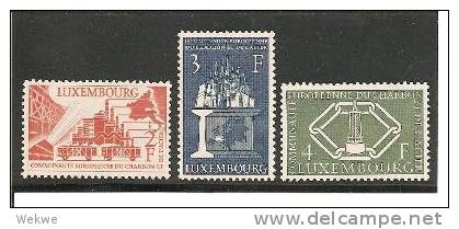 Lux Mi.nr.552-54/LUXEMBURG -  Montanunion 1956 ** - Ungebraucht