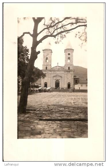 COLOMBIE-ref 29- Carte Photo  Texte Au Verso - Eglise De Fresagasuga Vendredi Saint Avril 1927- Carte Bon Etat - - Colombie