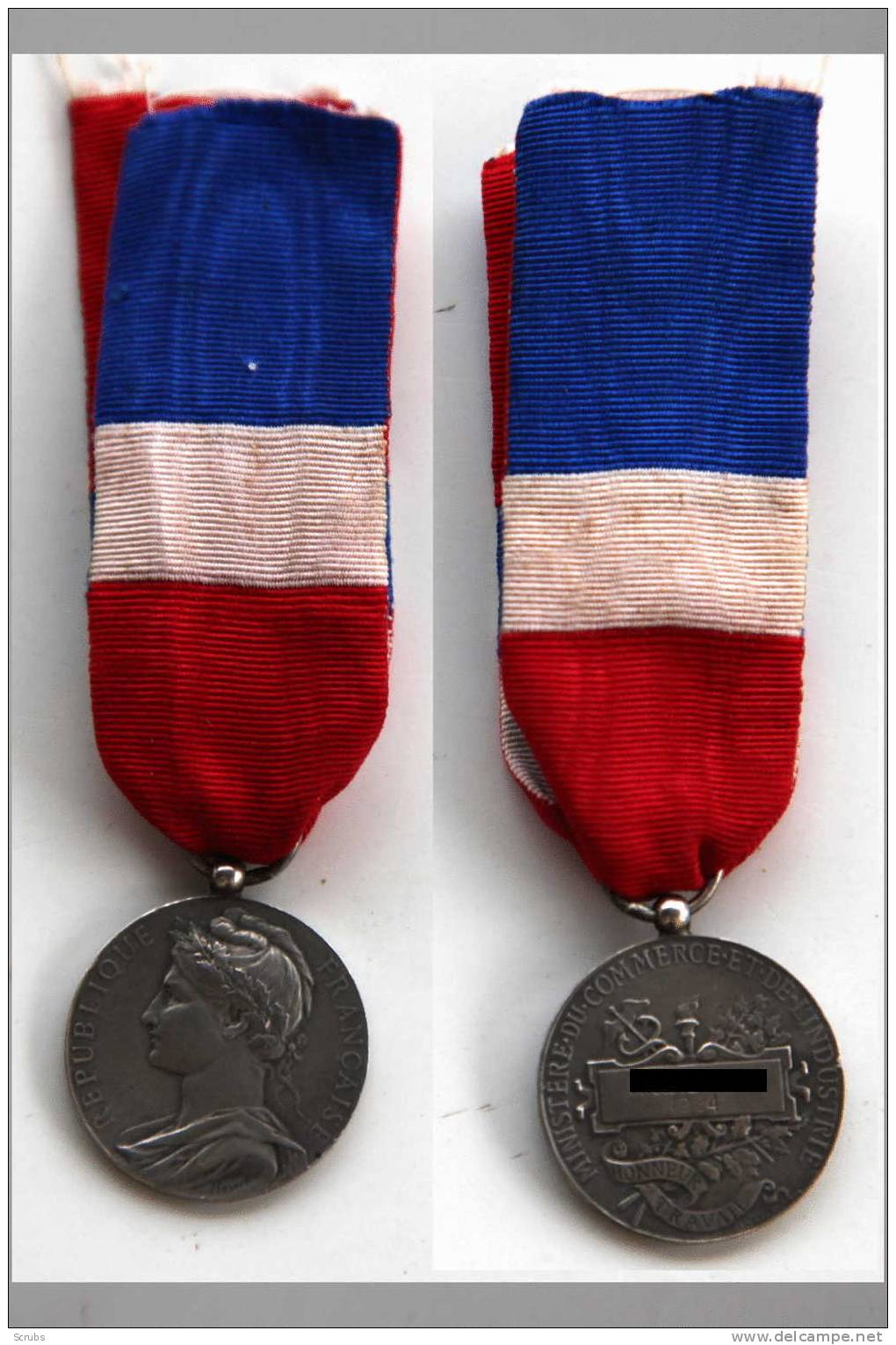 Médaille Du Travail 1924 + Boite - Francia