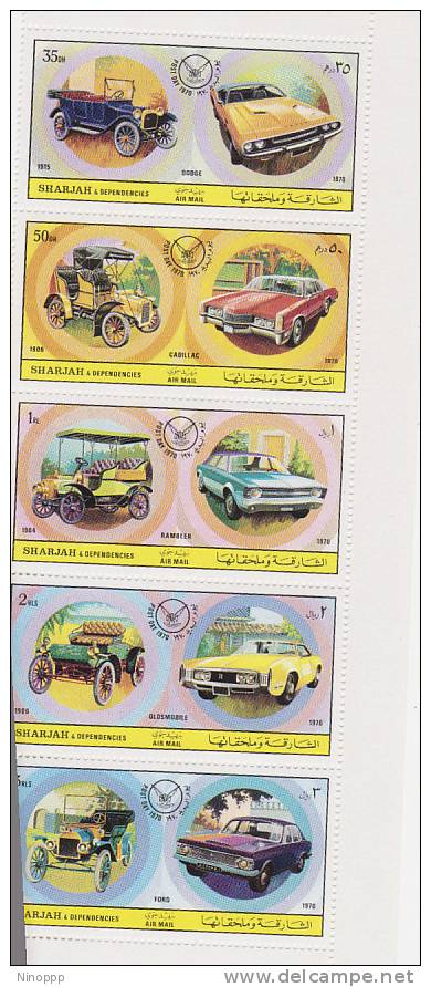 Sharjah-1971 Automobiles 685-694  MNH - Sharjah