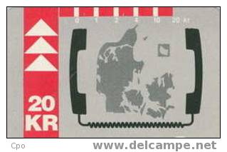 # DANMARK A1 Map - Danmark 20 Magnetic 01.90  Tres Bon Etat - Denmark