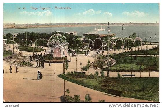 URUGUAY -ref 09- Montevideo -playa Capurro  - Carte Bon Etat - - Uruguay