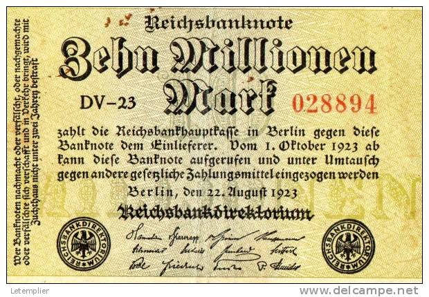 Behn Millionem 1923 - Reichsschuldenverwaltung