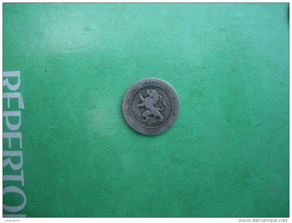 5 Cts Leopold I 1861 - 10 Cent