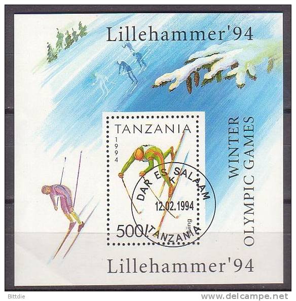 Olympia´94 , Tansania  Bl.239, O  (D 386)* - Inverno1994: Lillehammer