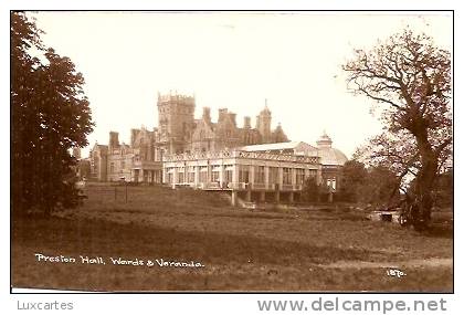 PRESTON HALL  .WARDS & VERANDA. 1870. - Sonstige & Ohne Zuordnung