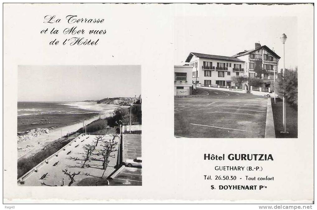 D64 - GUETHARY  -  HOTEL GURUTZIA (Façade Mer)  - La Terrasse Et La Mer - Guethary