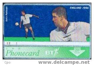 # UK_BT BTC180 EURO 96 Football Gary Pallister 20 Landis&gyr  -sport,football-   Tres Bon Etat - Sonstige & Ohne Zuordnung