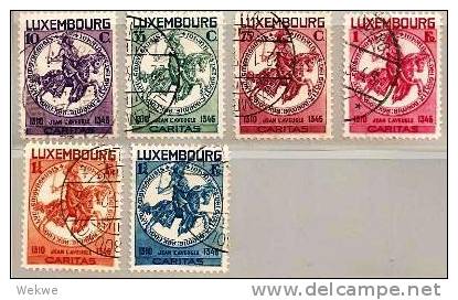 Lux Mi.Nr.259-64/  LUXEMBURG - 1934, Kinderhilfe, Siegel Mit Reiter O - Usati