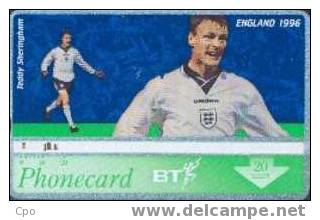 # UK_BT BTC176 EURO 96 Football Teddy Sheringham 20 Landis&gyr  -sport,football-   Tres Bon Etat - Autres & Non Classés