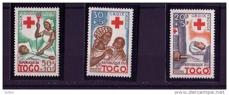 RED CROSS / CROIX ROUGE  1959  TOGO  N° 292/294  ** - Sonstige & Ohne Zuordnung