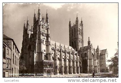 CANTERBURY CATHEDRAL . SOUTH WEST .  D6091. - Canterbury