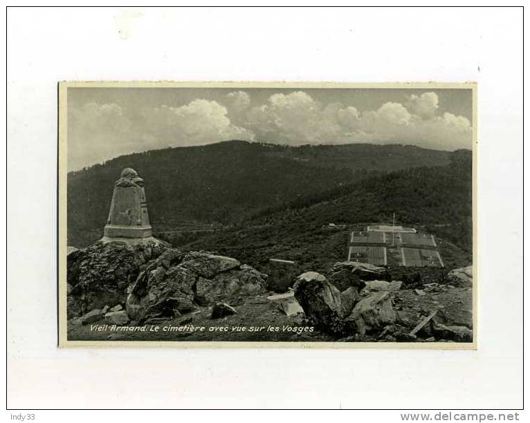 - FRANCE 68 . VIEIL-ARMAND . LE CIMETIERE AVEC VUE SUR LES VOSGES - Cimetières Militaires