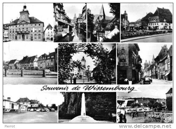 280709D CPSM Glacée N&B Multi-vue : Wissembourg - Wissembourg