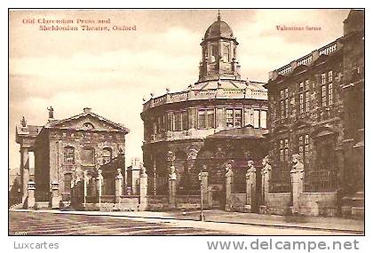 OLD CLARENDON PRESS AND SHELDONIAN THEATRE .OXFORD.  / VALENTINES SERIES - Oxford