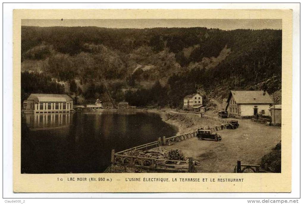 ORBEY .  LAC NOIR .  La Terrasse Et Le Restaurant  L. GERARD .   Voir Recto Verso  (D700) - Orbey