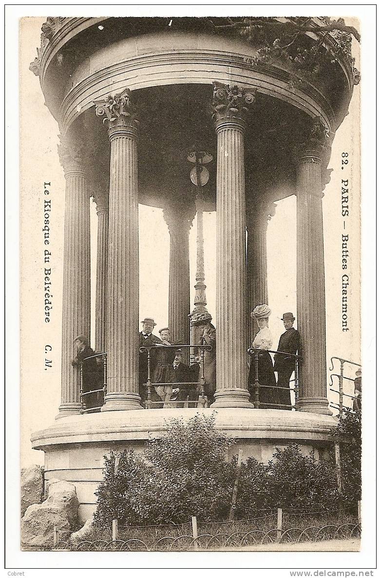 PARIS - Buttes Chaumont, Le Kiosque Du Belvédère - Arrondissement: 19