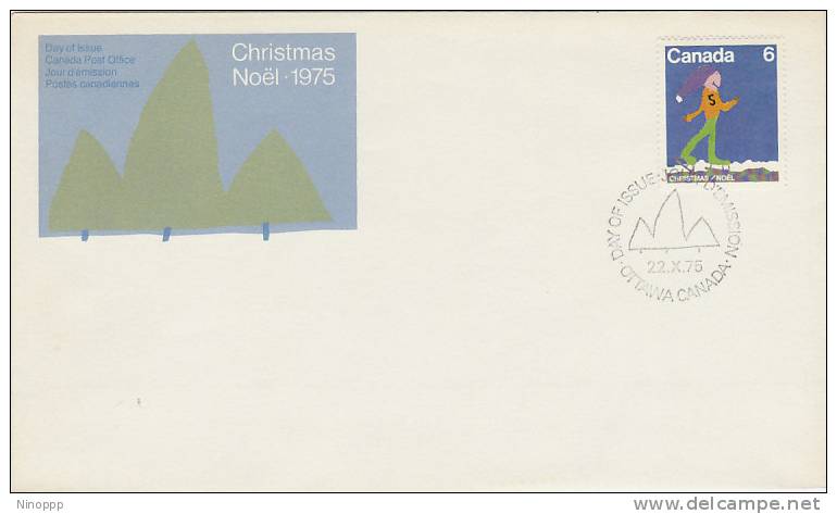 Canada-1975 Christmas FDC - 1971-1980