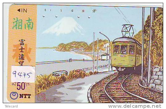 Phonecard Télécarte Japan Train (9475) DAMPF Eisenbahn Trein Locomotive Zug Japon Japan Telefonkarte - Trains