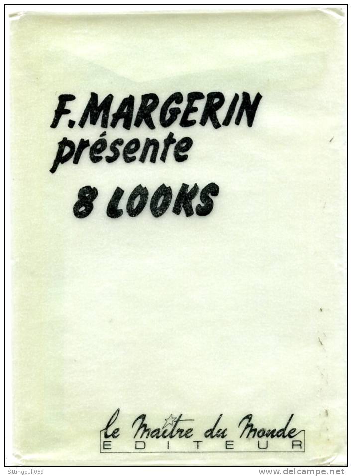 MARGERIN. SERIE COMPLÈTE DE 8 CP SOUS POCHETTE. MARGERIN PRESENTE 8 LOOKS. LE MAÎTRE DU MONDE EDITEUR. 1985 - Postcards