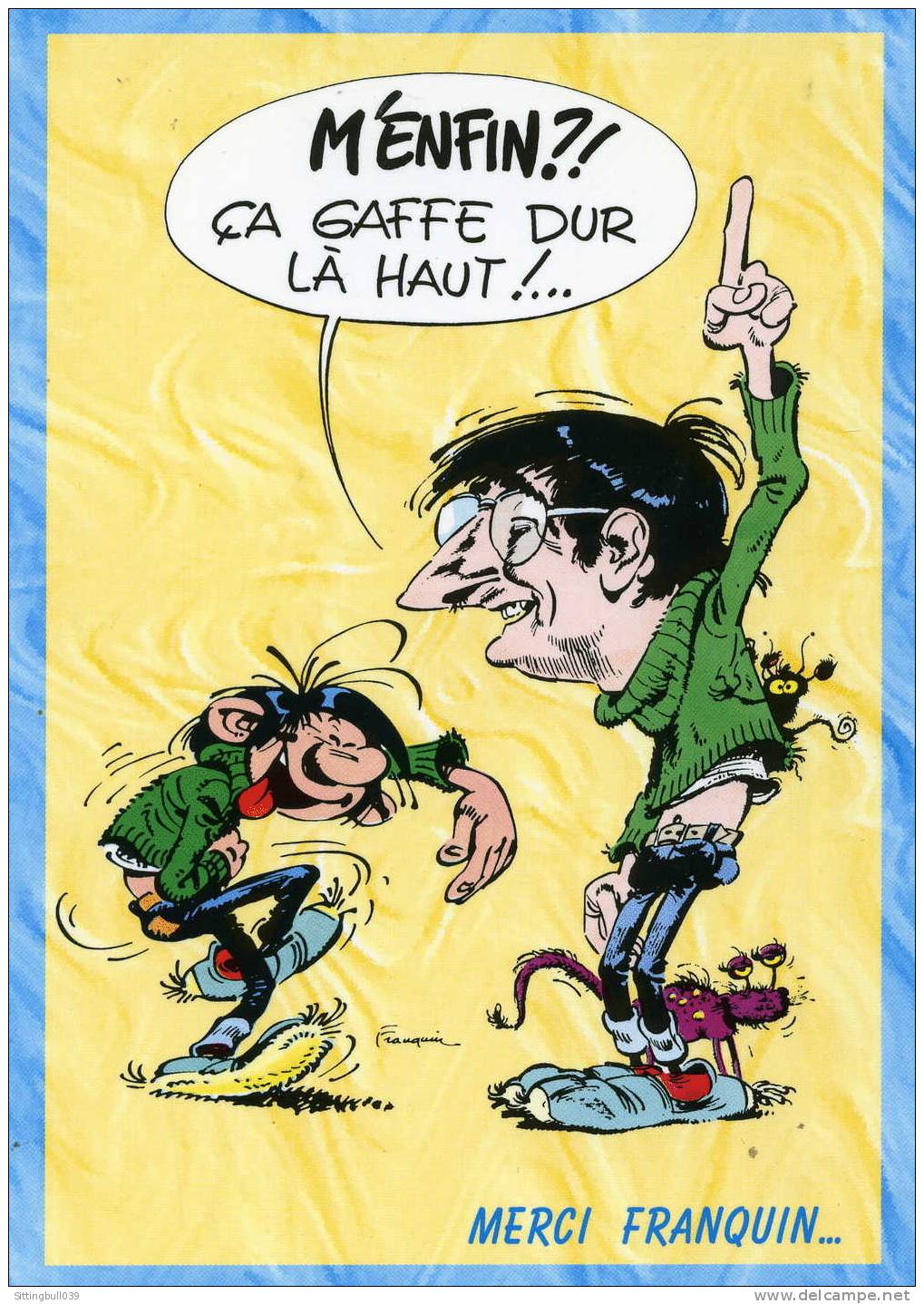 FRANQUIN. CP GASTON HORS SERIE. HOMMAGE A ANDRE FRANQUIN. 3 JANV 1924 / 5 JANV 1997. EDITIONS DALIX 1997. - Cartes Postales