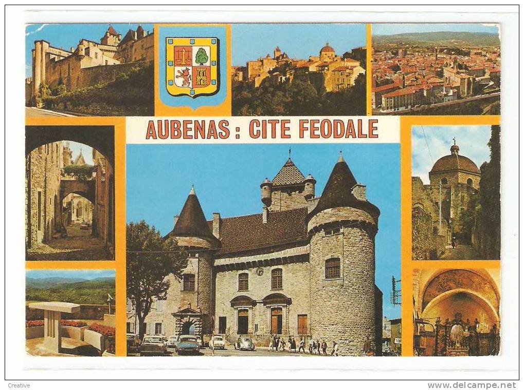 AUBENAS:CITE FEODALE (Ardèche)(2scans) - Aubenas