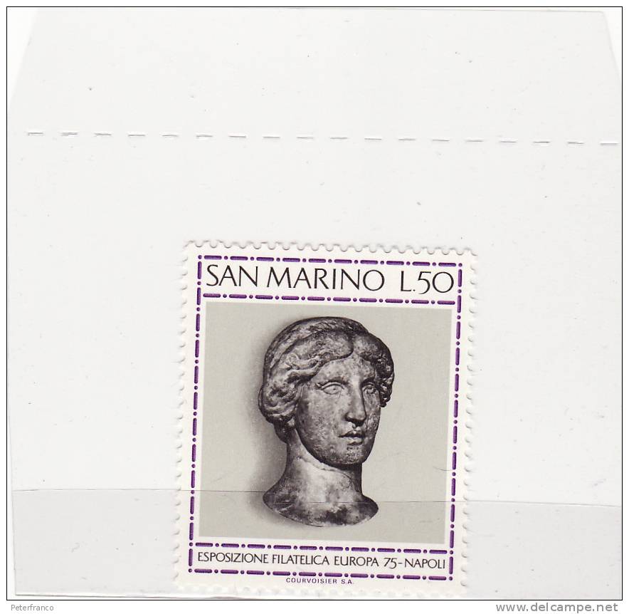 1975 San Marino - Esposizione Filatelica Europa 75 - Napoli - Ongebruikt