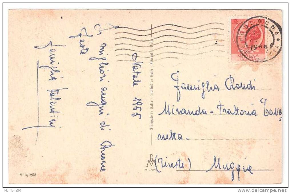 Italia 1955. Cartolina  "BUON NATALE". - Plaatfouten En Curiosa