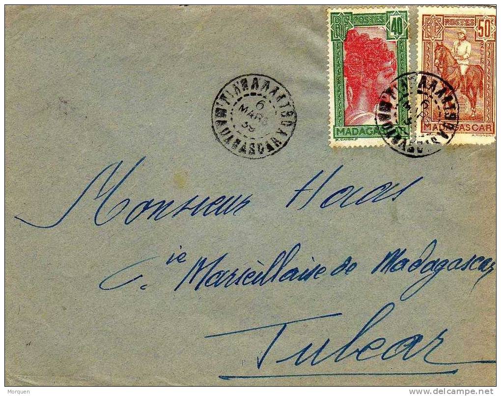 1802. Carta Madagascar 1939 Tinraratboa - Madagascar (1960-...)