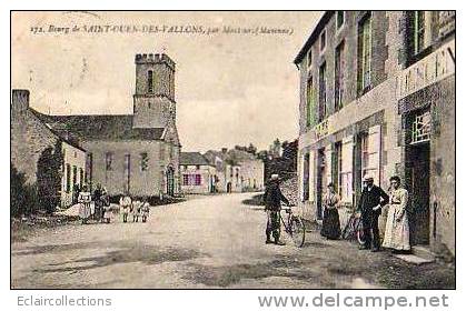 Saint Ouen Les Vallons      53    .. Le Bourg..  Café   (voir Scan) - Autres & Non Classés