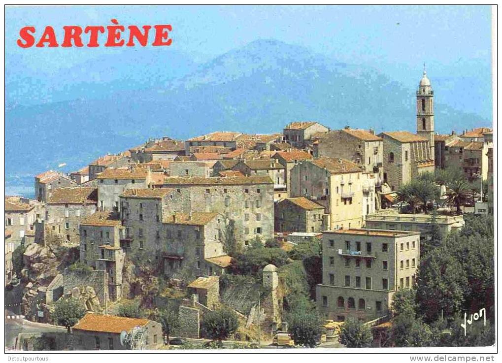 Corse : SARTENE Vue Partielle Sur La Ville - Sartene