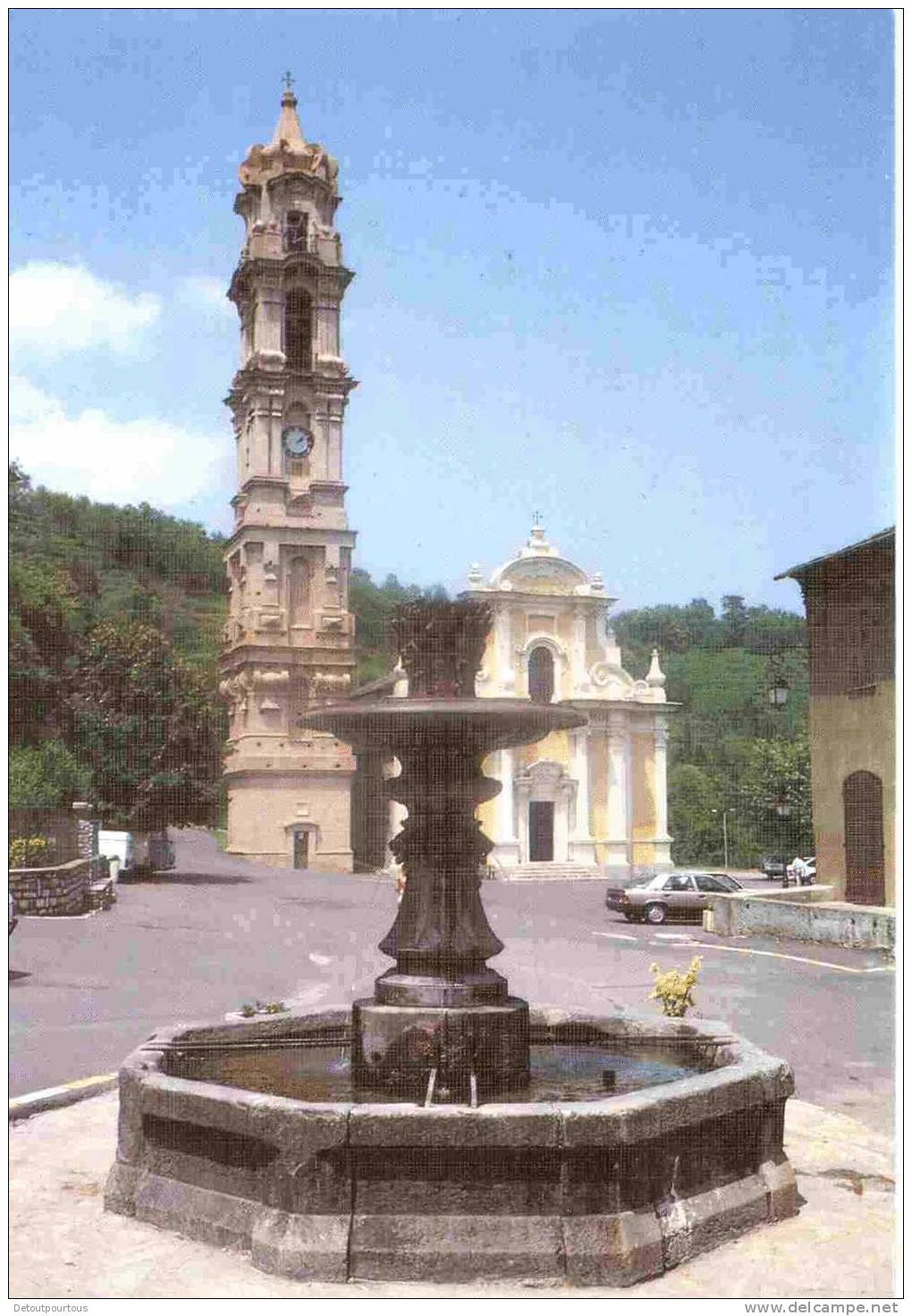 Corse : LA PORTA Place Fontaine église Et Clocher - Sartene