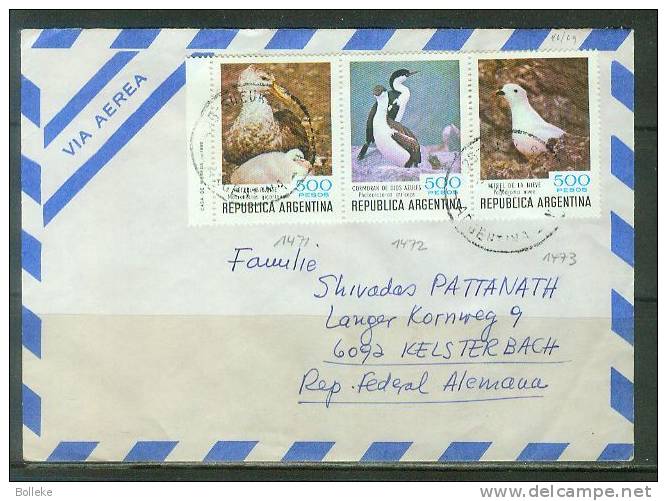 Oiseaux  -  Cormoran  -  Argentine  -  Retrel  -  Lettre De 1980 - Pingueinos