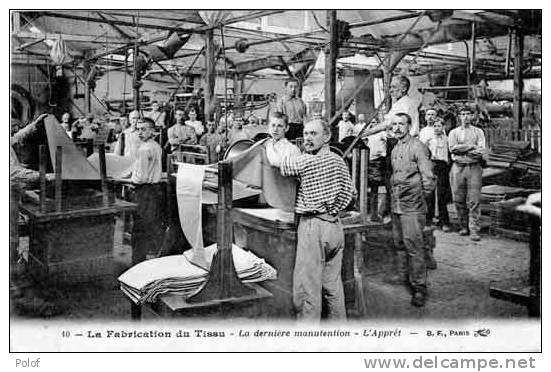 Fabrication Du Tissu-la Derniere Manutention-l'appret (4393) - Industrie