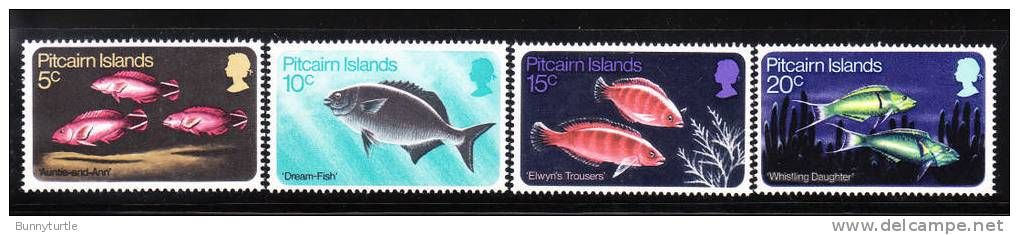 Pitcairn Islands 1970 Fish Groupers Rudderfish Wrasse MLH - Pitcairninsel