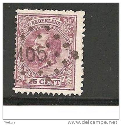 Nl Mi.Nr.26/ Willem 1872, Stempel 105 O - Gebraucht