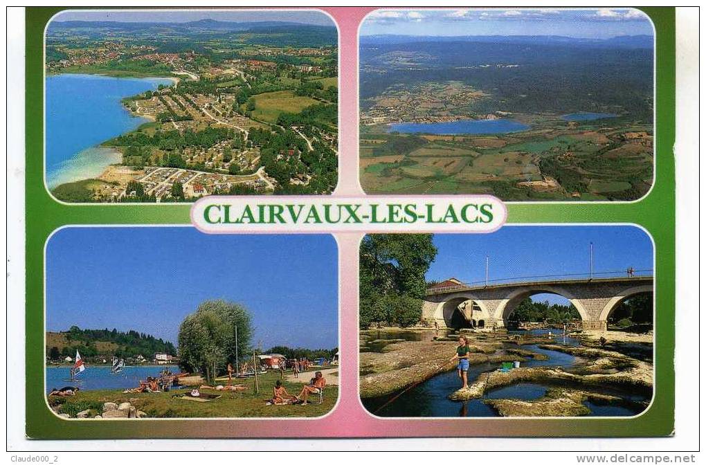 CLAIRVAUX LES LACS . Multie Vues Animée.   Voir Recto Verso  (D635) - Clairvaux Les Lacs