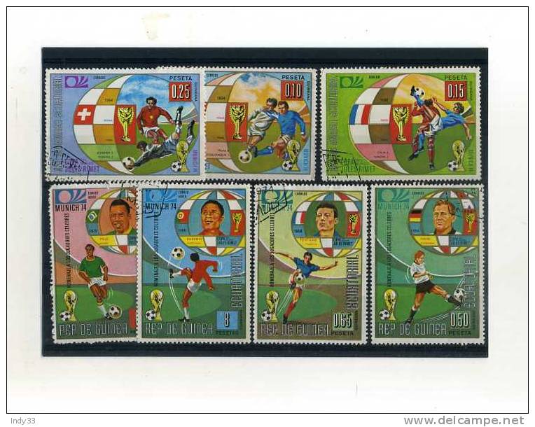 - ENSEMBLE DE TIMBRES SUR LE FOOTBALL . GUINEE EQUATORIALE - 1974 – West Germany