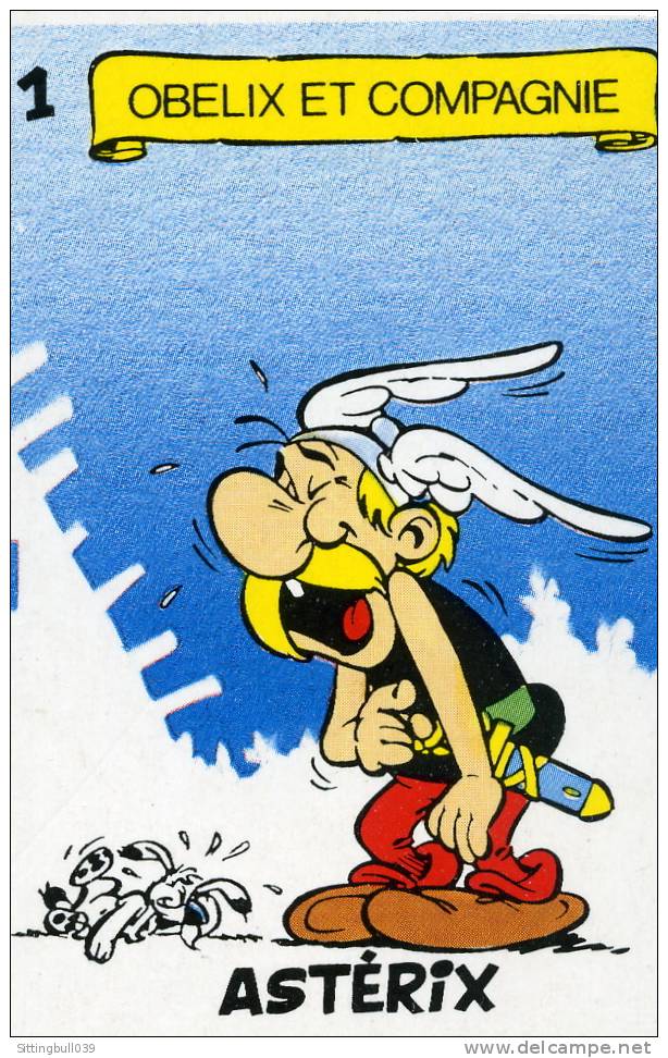 ASTERIX. JEU PUBLICITAIRE DE CARTES DE 7 FAMILLES OFFERT PAR Les Patés JEAN BRUNET.1995 Ed. Albert René/GOSCINNY-UDERZO - Werbeobjekte