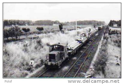 Locomotive Et Materiaux Pour Reparation Pont De Lormont (4479) - Autres & Non Classés