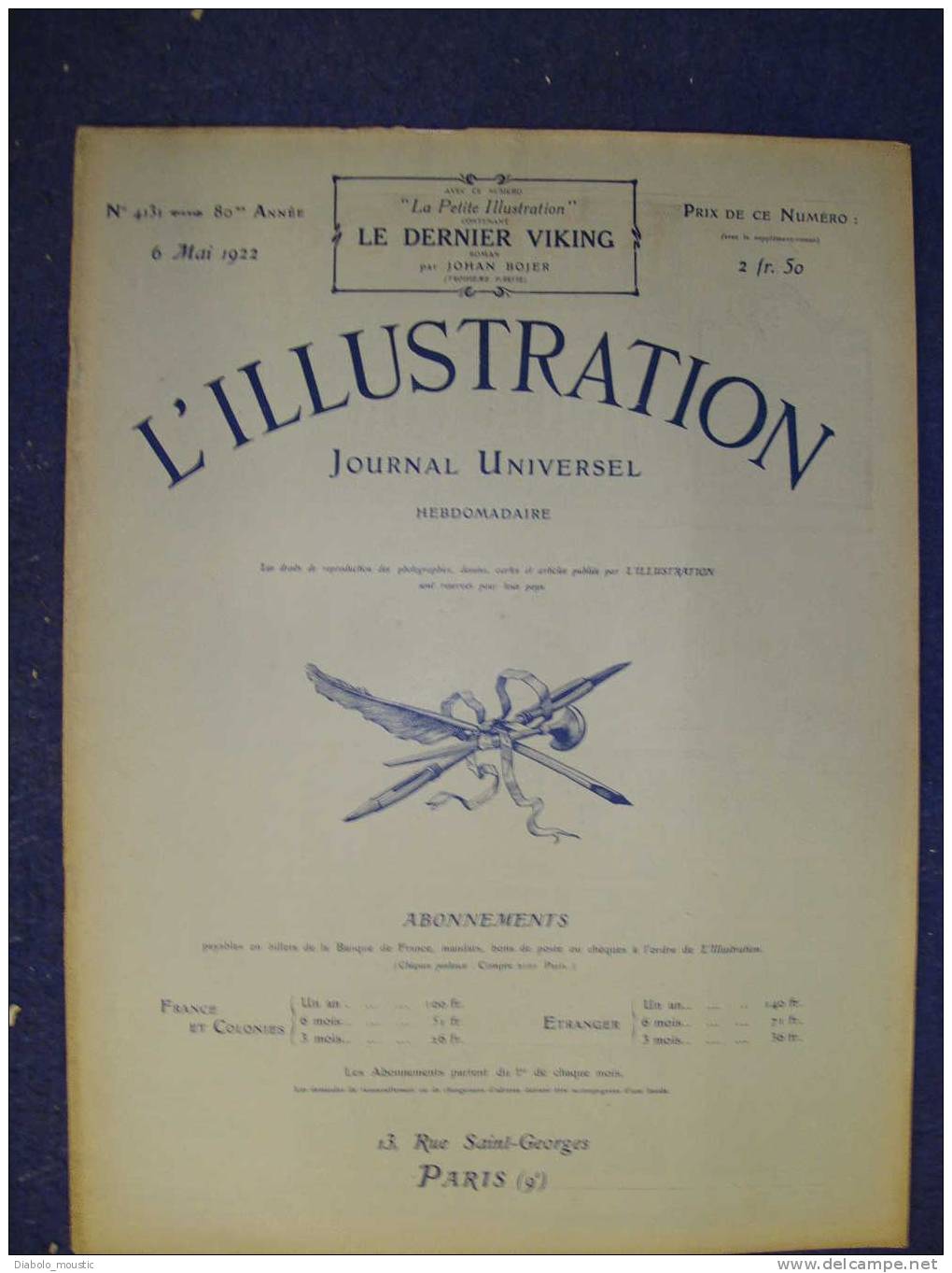 L´ILLUSTRATION   1922  Le  6 Mai  : BISKRA  ; Vue D´Avion De L´ Exposition Coloniale De MARSEILLE ; JEANNE D ´ ARC... - L'Illustration
