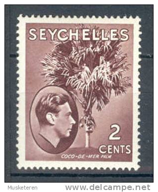 Seychelles 1938 SG. 135 2c. King George VI & Coco-de-Mer Palm MH - Seychelles (...-1976)