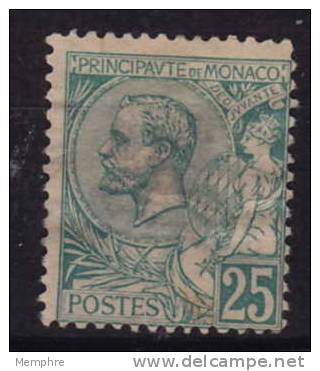 Monaco  1891  Albert I  25  Cent * - Unused Stamps