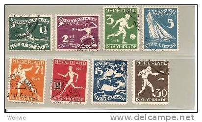 Nl Mi.Nr.205-12/- NIEDERLANDE - Olympiade 1928 - Oblitérés