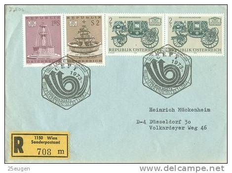 AUSTRIA 1973 EUROPA CEPT  POSTMARK - 1973