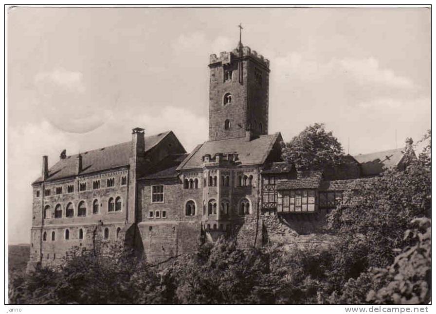 Deutschland, Die Wartburg - Blick Auf Die Burg Von Osten Her, Used 1960 - Eisenach
