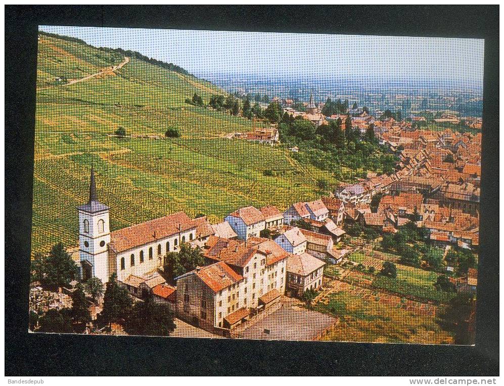 CPSM - Barr (67) - Eglise Catholique Et Vignoble ( Vue Aérienne MARASCO Collection Tabac Wingert ) - Barr