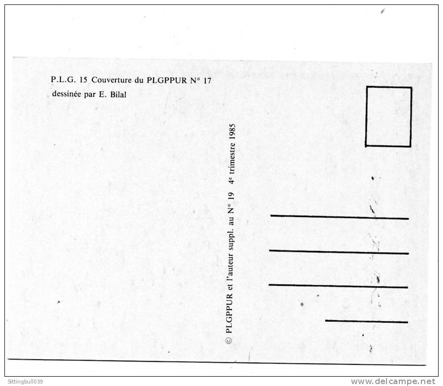 DESSINATEURS DIVERS. TRES RARE SERIE COMPLÈTE PUBLICITAIRE DE 8 CP POUR LE FANZINE P.L.G.P.P.U.R. 1985 - Cartes Postales