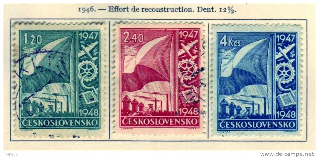 Tchécoslovaquie CSSR : N° 440/442 (o) - Oblitérés